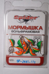 Мормышка W Spider Мидия с ушком краш. MW-SP-2440-176 с камнем, цена за 1 шт.