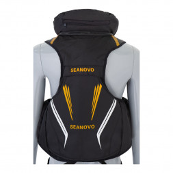 Жилет страховочный SJ61, красный, накладные карманы,  р-р XL