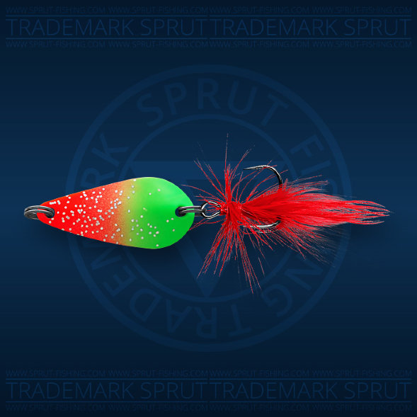 Блесна SPRUT Nabuki Micro Spoon колеб. 30мм/3.7г/RGR
