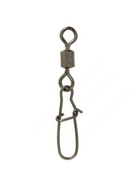 Вертлюг с карабином Condor Rolling Swivel With Nice Snap Black Nikel, размер 8 50 шт.