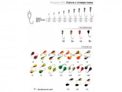 Мормышка W Spider Капля с отв. краш. MW-SP-1255-118P фосф., цена за 1 шт.