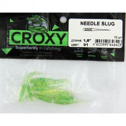 Приманка силиконовая CROXY NEEDLE SLUG 1,6&#039;&#039; цвет 01 уп/10шт