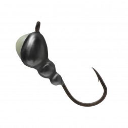 Мормышка вольфрамовая Lumicom Муравей с ушком Ф5 черн. никель с ф/к BNiP