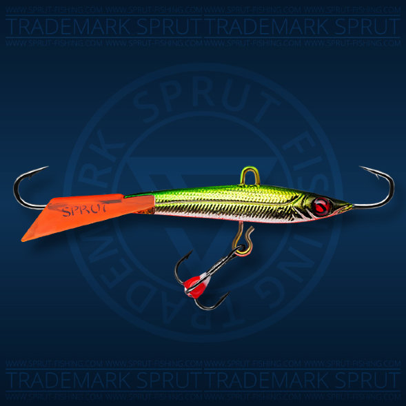 Балансир рыболовный для зимней рыбалки Sprut Hiko №7 18г 70мм GGR-EP+тр. с ф/к