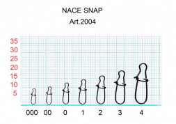 Застежка Fish Season Nice №000 4кг 8шт 2004-000F