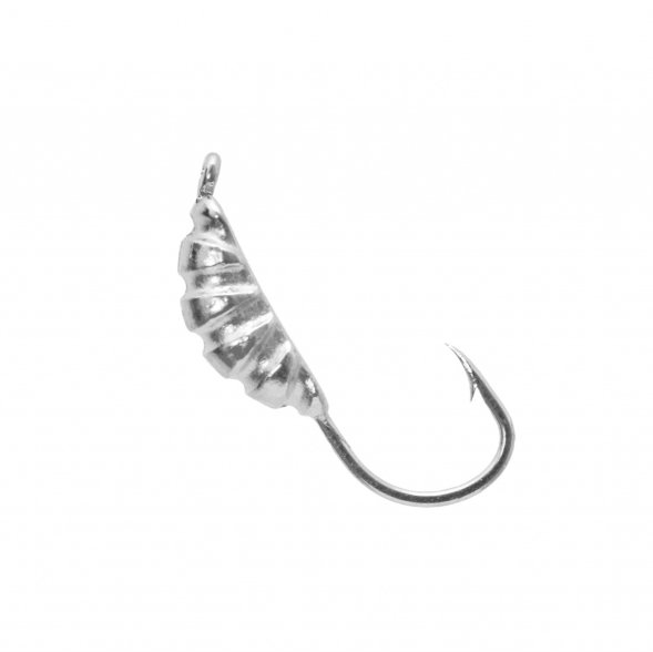 Мормышка вольфрамовая Lumicom Опарыш Ф3 серебро, цена за 1 шт.
